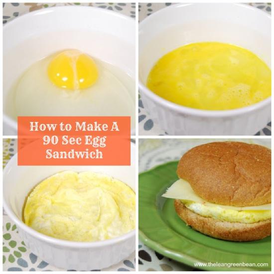 90 second breakfast sandwich 90 sec egg sandwich