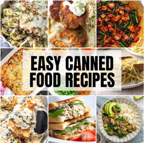 canned food recipes