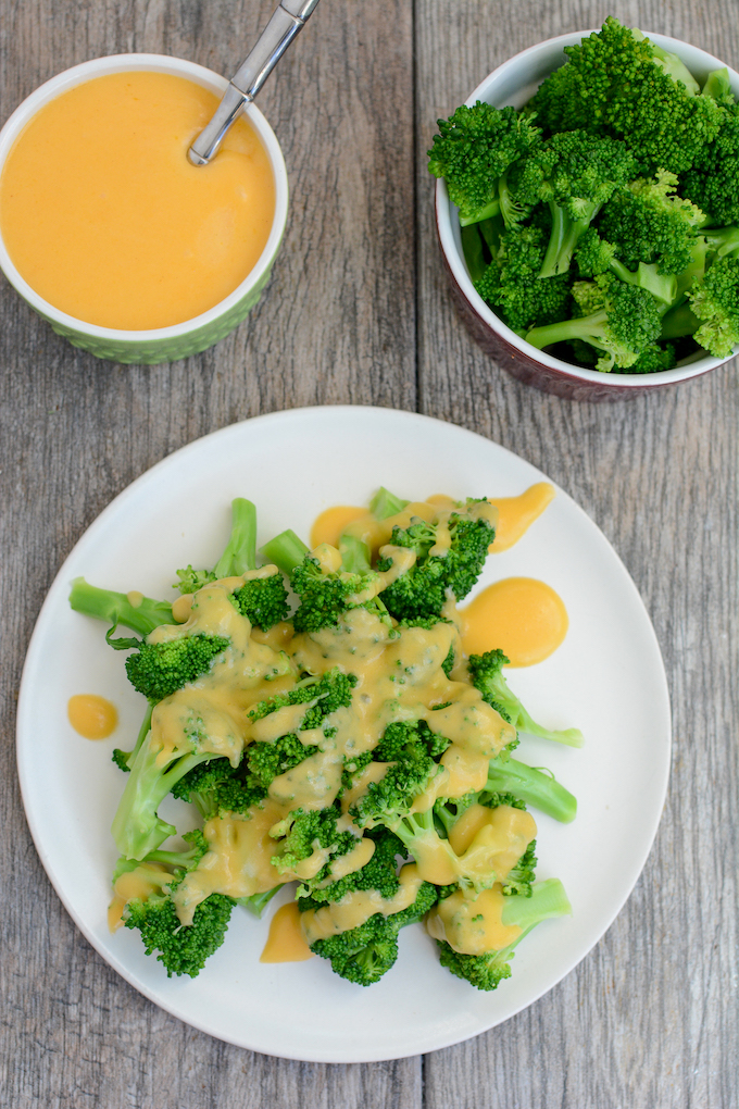 Cheesy Broccoli 6 easy cheddar cheese sauce over broccoli