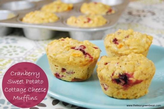 cranberry sweet potato cottage cheese muffin cranberry cottage cheese muffin