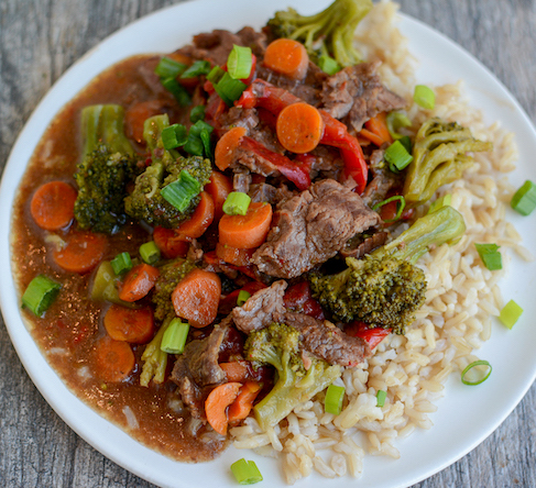 crockpot ginger garlic flank steak 4