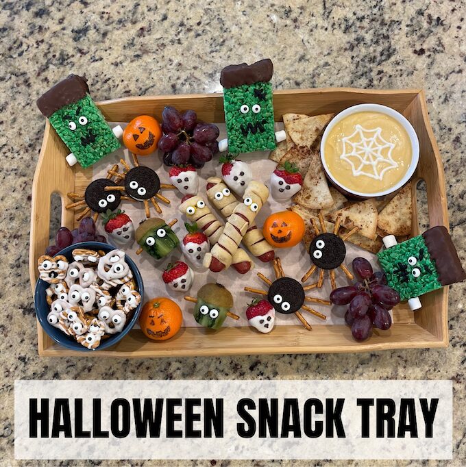 easy halloween snacks for childrens halloween snacks tray