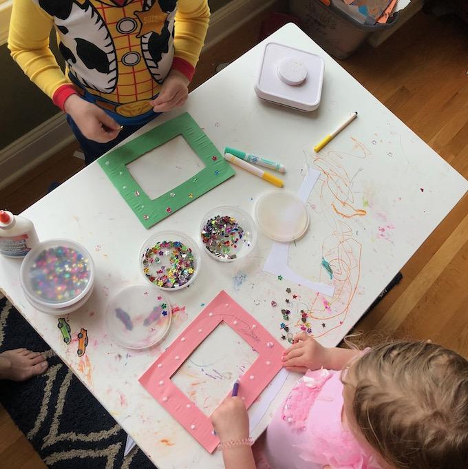 At-Home Activities For Kids 7 homemade picture frames