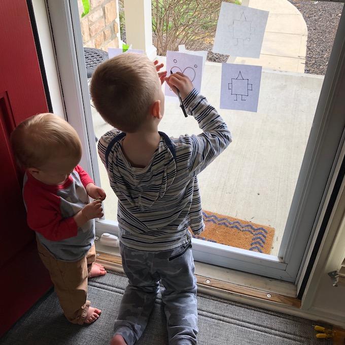 At-Home Activities For Kids 4 window lightbox tracing