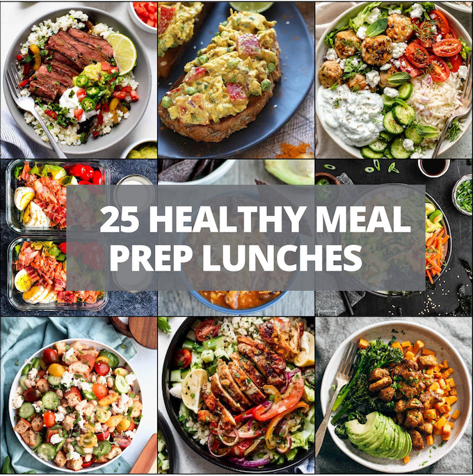 25 easy healthy meal prep lunch ideas