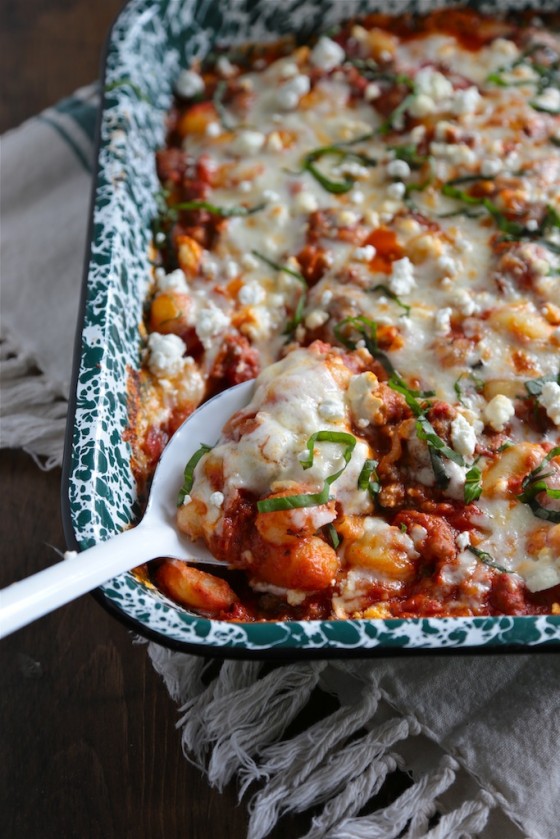30 Healthy Pumpkin Recipes 28 pumpkin sausage baked gnocchi