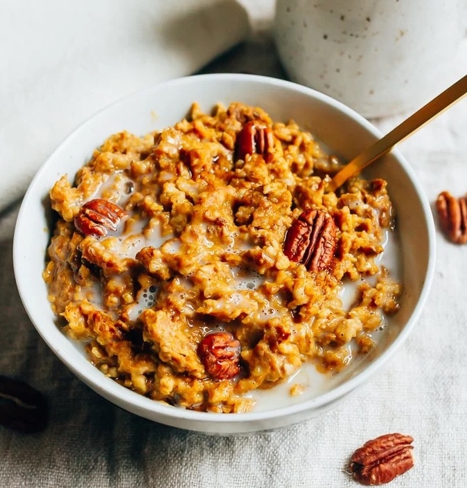 30 Healthy Pumpkin Recipes 19 savory pumpkin recipes - slow cooker pumpkin pie oatmeal