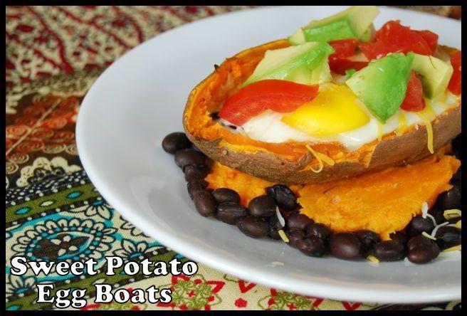 sweet potato egg boats sweet potato egg boats