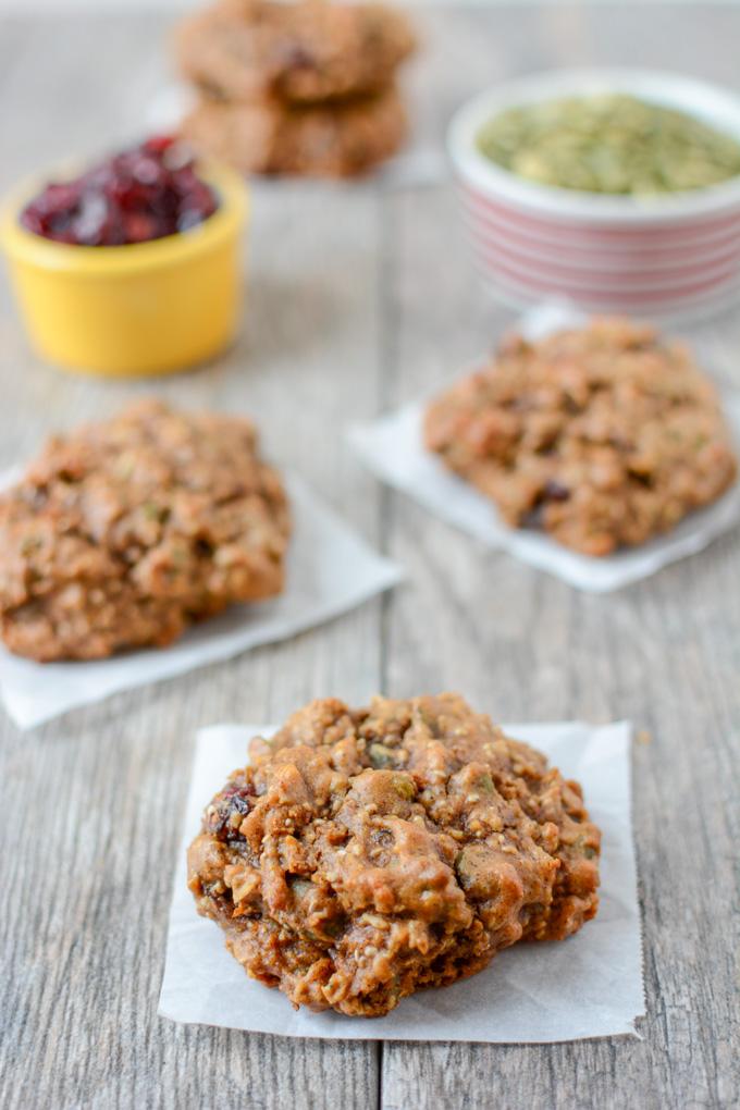 Healthy Sweet Potato Cookies made with oat flour