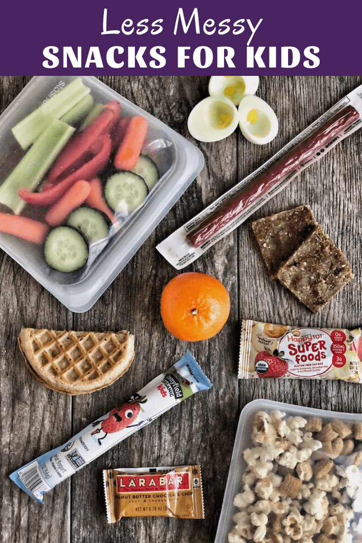 After School Healthy Snacks 6 Low Mess Snack for Kids